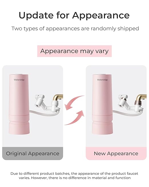 Waterdrop BFC3-Lite Skincare Face Washer Water Filter, Bathroom Sink Filter Water Faucet for Skin, Reduces 99% Chlorine, Nanoscale Deep Cleaning, Hydrate Deeply