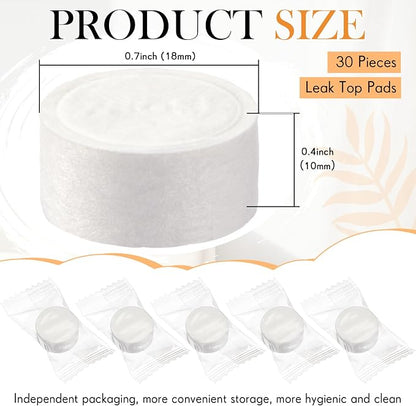 Wonderjune 30 Pcs Replacement Pads for Automatic Leak Detectors in Under Sink Reverse Osmosis Water Filtration Systems 18 mm for Mechanical Leak Detectors