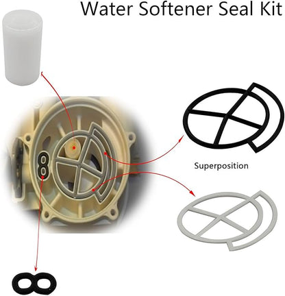 7238468 Water Softener High Flow Valve Rotor and Seal Kit Solved Leak Only Applicable to Valves with 5 Fixed Cover Screws