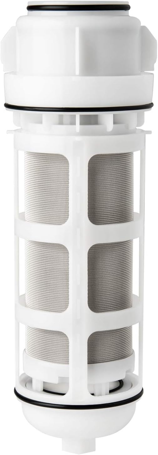 iSpring FWSP50ARB Reusable Spin Down Sediment Filter Replacement Cartridge with Scrapper and Seal Cover for WSPARB Series, 50 micron
