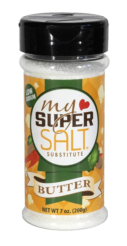 My SUPER SALT Butter - Functional Butter-Flavored Salt Alternative - 85% Less Sodium - Comfort Food Flavor with Smart Nutrition - 7 oz
