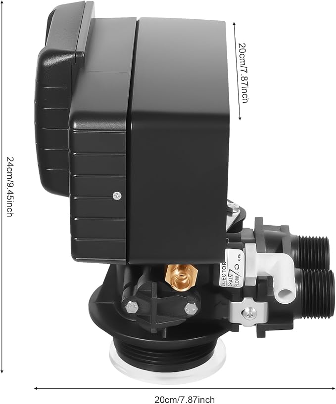 Whole House Water Softener Valve, 5600xstst Timer Digital Control Valve for Water Softeners, 110V Automatic Operating Digital Filter Control Head Valve Water Filter Softeners Resin