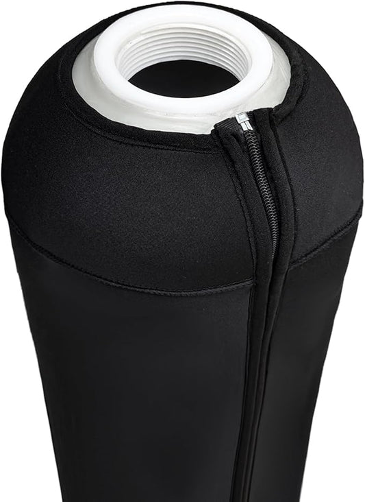 Okcool Water Softener Tank Jacket,Water Softener Neoprene Sweat Jacket,3.5mm Thick Neoprene Absorbable Condensate Water to Prevent Sweating(10x44,Black)