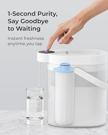 Waterdrop WD-EWFLL Alkaline Replacement Filters for Waterdrop Rechargeable Electric Dispenser WD-ED11L, Healthy Mineralized Alkaline Water, Does not Lower TDS, 1 Pack