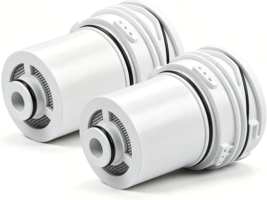 2Pcs Shower Filter Cartridges Compatible with Delta Clarifi 7RC100 & 5RC100 | Reduces Chlorine, Healthier Skin & Hair
