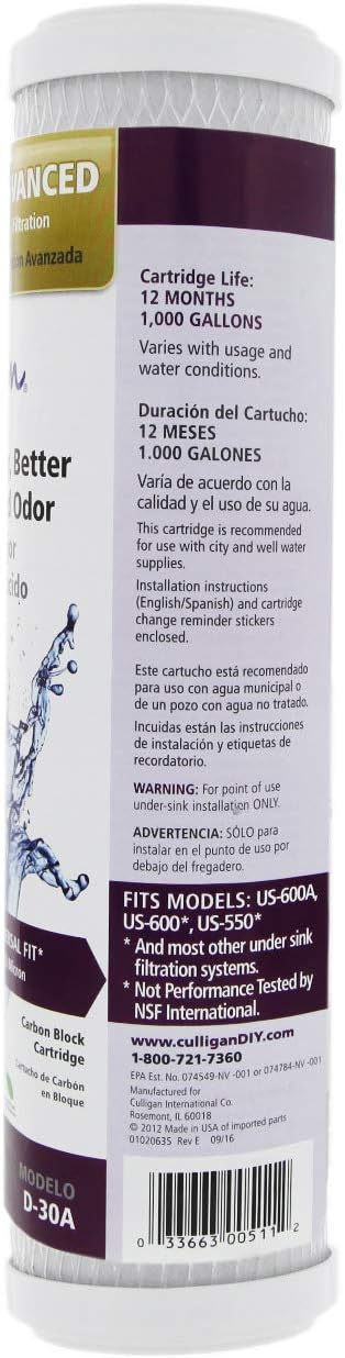 Culligan Level 2 Drinking Water Replacement Cartridge