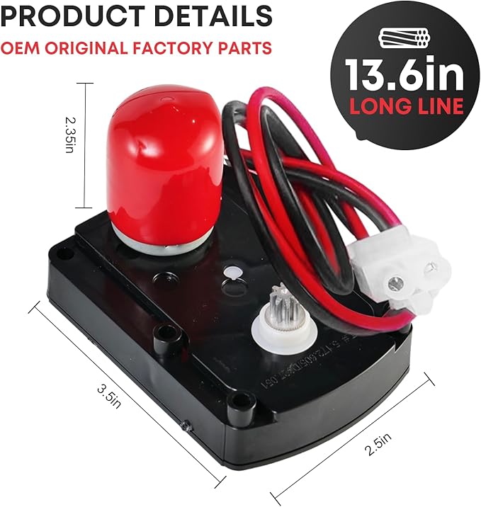 7286039 Water Softener Valve Motor with Screws Replaces Old Part Numbers: 7281291,7384691,7234731,7228900, WS26X10021,WS26X21821,Fit for Softener Systems