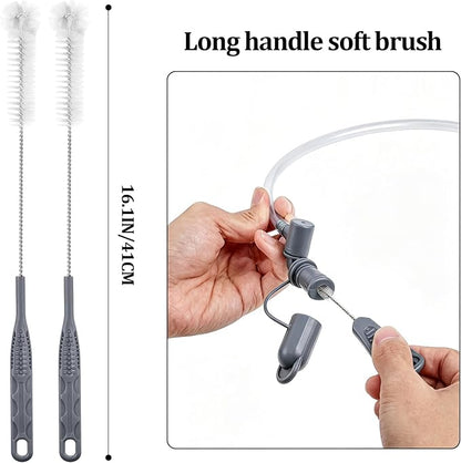 Patelai 8 in 1 Hydration Bladder Cleaning Kit Includes 3 Different Brushes and Drying Collapsible Bladder Frame, Water Reservoir Backpack Cleaning Kit