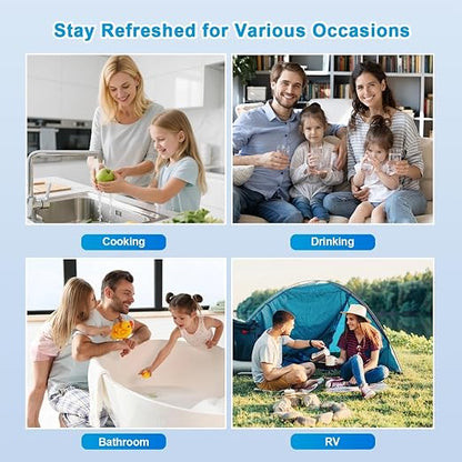 Eiree UF33 0.01μm Ultra Filtration Under Sink Water Filter System 6 Stages Under Counter Water Filter Direct Connect to Kitchen Faucet, Reduces Chlorine, Taste and Odor, Fluoride