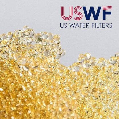 USWF-8P-50lbs Ion Exchange Water Softener Resin - 1 Cubic Foot - Single Bag - Ideal for Residential or Commercial Use - Reduces Soap Scum and Limescale