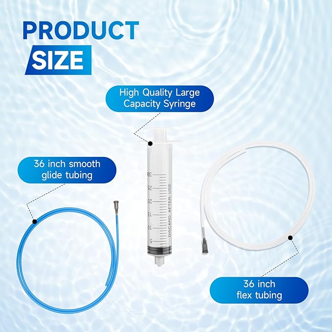 ANTOBLE Frozen Water Line Tool Kit for Refrigerator Water Dispenser Unclogging Kit, Fast Easily Defrosting for All Brand Fridge Dispenser Pipe Thawing Tool with Extended Reach, 36 Inches
