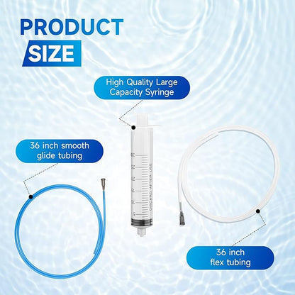 ANTOBLE Frozen Water Line Tool Kit for Refrigerator Water Dispenser Unclogging Kit, Fast Easily Defrosting for All Brand Fridge Dispenser Pipe Thawing Tool with Extended Reach, 36 Inches