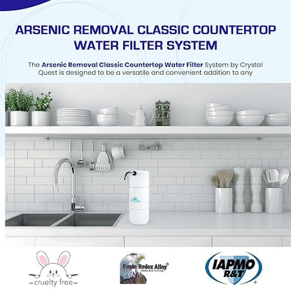 Arsenic Removal | Classic Countertop Water Filter System | White | Crystal Quest
