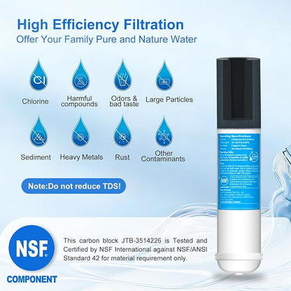 Inline Water Filter - With Fittings for Refrigerator & Ice Maker(1 Pack)