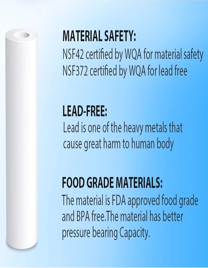 CFS – 2 Pack Deluxe Sediment Water Filter Cartridges Compatible with 38480 Models – Removes Bad Taste & Odor – Whole House Replacement Filter Cartridge – 1 Micron
