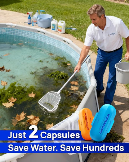 AQUASTRONG 4 in 1 Pool Closing Kit for Above Ground & Inground Pools, Treats up to 30,000 Gallons, Easy-to-Use Pool Winterizing Kit for Winter Care & Maintenance