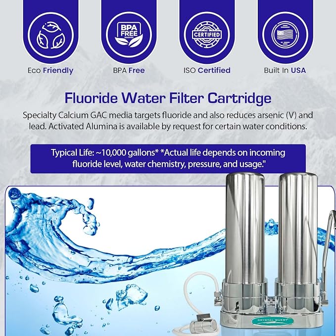 Fluoride Countertop Water Filter System