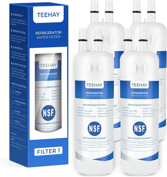 TEEHAY 9081 Water Filter Replacement, Compatible with Whirlpool P5WB2L, P4RFWB, Kenmore P4RFKB2, Kenmore 9930, 46-9930, 9081, 46-9081, 9930P, 469930, 04609930000 (4 Pack)