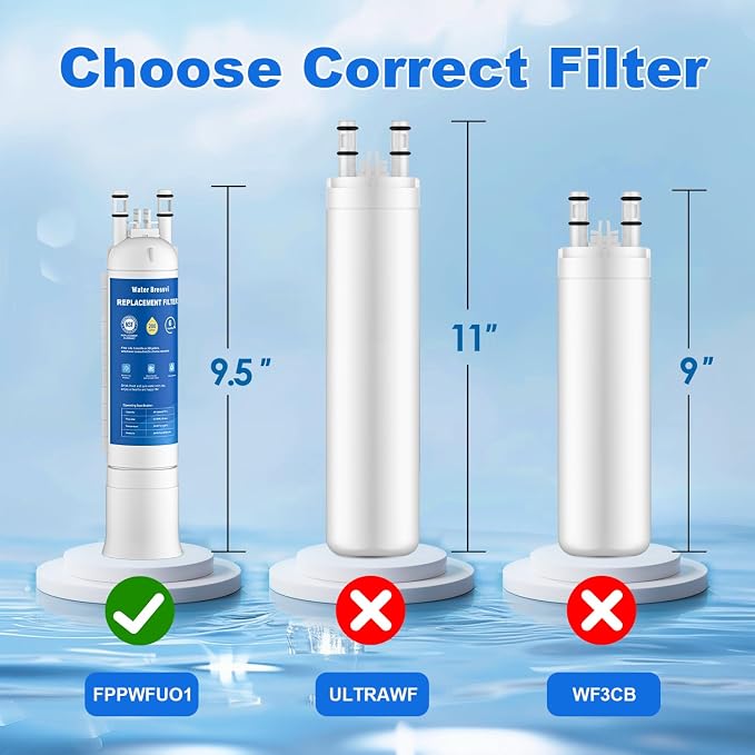 FPPWFU01 Water Filter Replacement Compatible with FPPWFU01, FPPWFU01, PWF-1 FPPWFU01 Water Filter, Remove Impurities from Water (1-PCS)