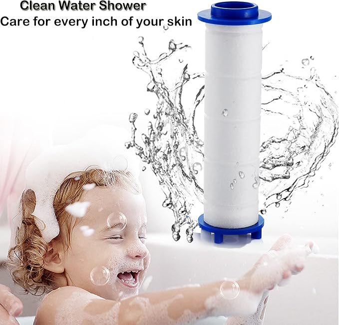 PP Cotton Shower Head Filter Cartridges, High Pressure Hydro Jet Turbo Shower Filter Replacement Core,2.75 Inch,24 Pack