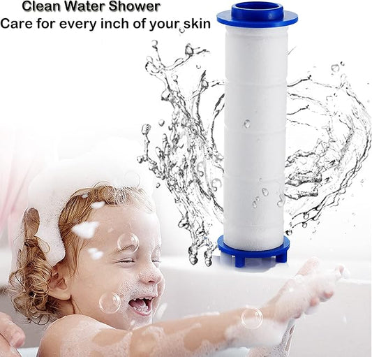 PP Cotton Shower Head Filter Cartridges, High Pressure Hydro Jet Turbo Shower Filter Replacement Core,2.75 Inch,24 Pack