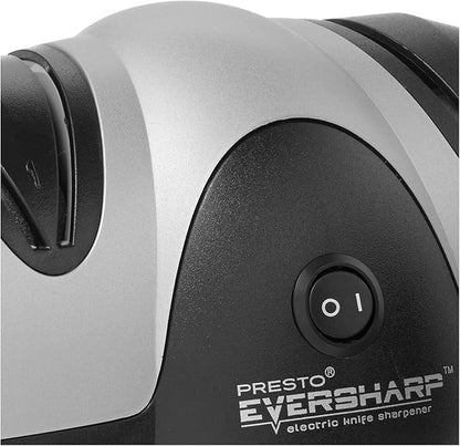 Presto 08800 EverSharp Electric Knife Sharpener,2-Stage System,Silver/Black (Pack of 4)