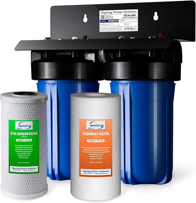 iSpring Whole House Water Filtration System Bundle with Replacement Filters