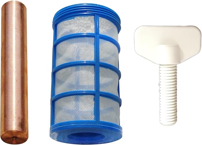 Replacement Anode/Mineral Electrode Compatible with Floatron - 1 Anode |1 Basket | 1 Wing-Screw