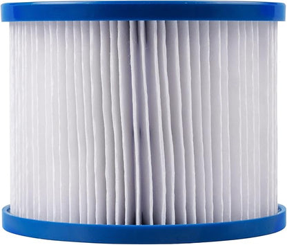 #WEJOY AquaSpa Easy Set Pool Spa Hot Tub Filter Replacement Cartridges for Type PM_SPA-P154_Grey/Black/White/Wine, Fold White Filter Paper for Many Massage Pool Models(4 PC) (PM_PG02000000084_Blue)