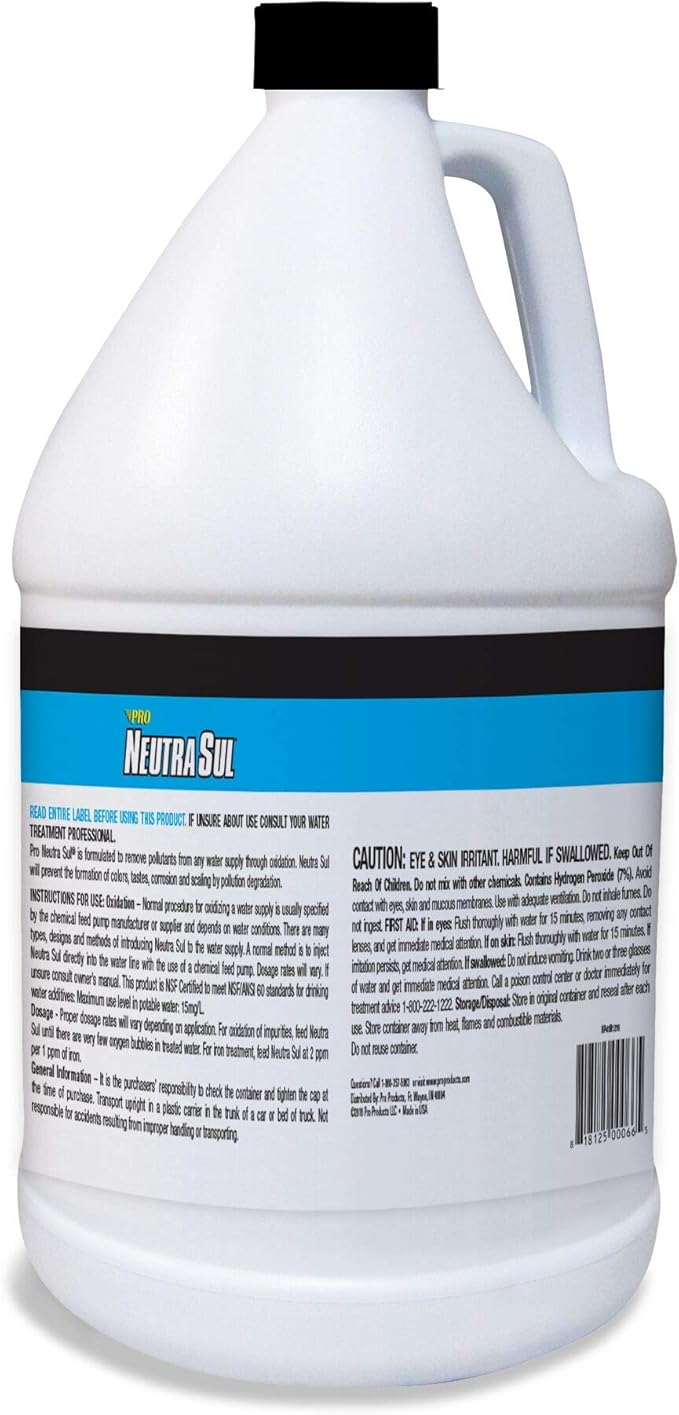 Pro Products Neutra Sul HP01B Professional Grade Oxidizer, Neutralize Rotten Egg Smells and Pollutants, 1 Gallon, 2 Count