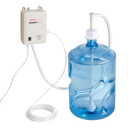 VEVOR Bottled Water Dispenser Pump System, 5 Gallon Dispensing System, Automatic Electric Water Dispenser, Single Inlet Water Jug Pump, Compatible Use with Coffee/Tea Machine, Refrigerator, Ice Maker