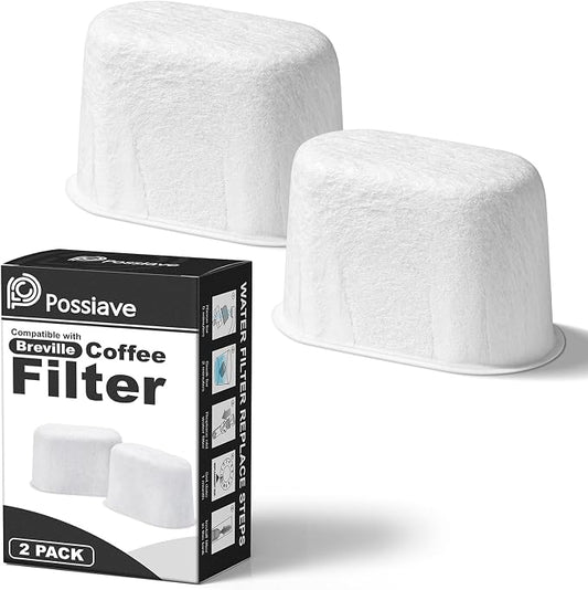 Possiave 2-Pack Water Filters Compatible with Breville BWF100 Machines | Breville Espresso Machine Water Filter Replacement for Barista Express/Pro, Infuser, Dual Boiler, Oracle Series Early