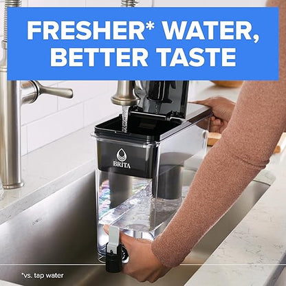Brita UltraMax Large Water Dispenser with 1 BritaPlus Filter, 27 Cup Capacity, Black (Package May Vary)