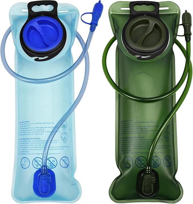 Mdvora 1.5L/2L/2.5L/3L Hydration Bladder, Large Opening Water Storage Bladder Bag, for Cycling Hiking Camping
