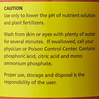 General Hydroponics HGC722120 Liquid Premium Buffering for pH Stability, Quart, Orange