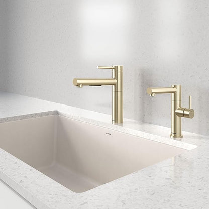 Blanco 527561 Alta II Low Arc Pull-Out Kitchen Faucet - 1.5 GPM - Satin Gold