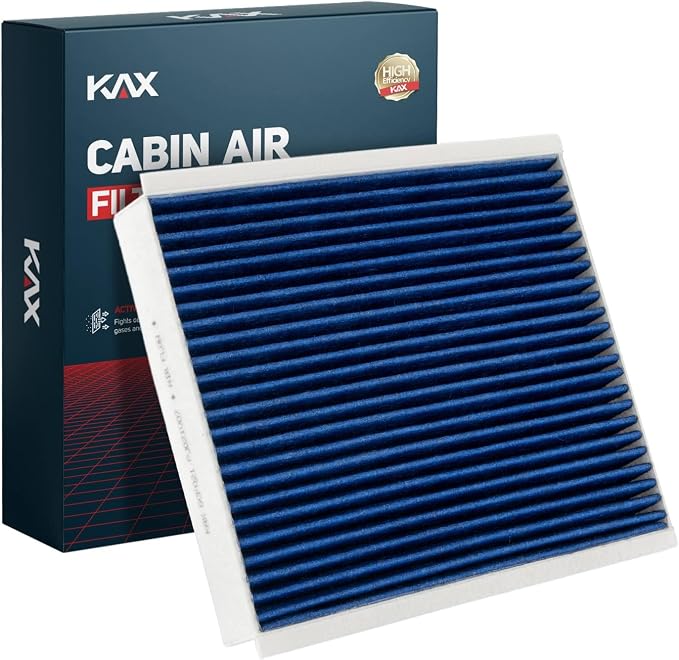 KAX Premium HEPA Cabin Air Filter with Dual Active Carbon, CF12150 Replacement for Ford Expedition 2018-2024, F150, F250, F350, F450, F550 Super Duty, Lincoln Navigator, Strong Adsorption Cabin Filter
