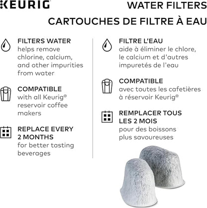Keurig Water Filter Refill Cartridges, Replacement Water Filter Cartridges, Compatible with 2.0 K-Cup Pod Coffee Makers, 6 Count