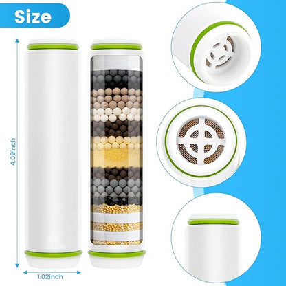 4 Pack Replacement Filters Compatible With PWERAN Handheld Shower Head,Shower Filter For Fitespot,Removes Chlorine