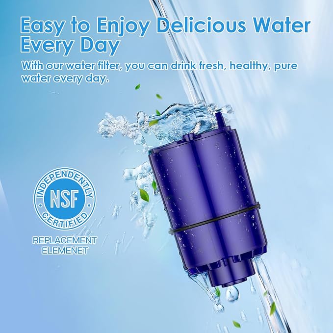 BREAUILL Faucet Water Filter Replacement Fit for All PUR, for PUR Plus Faucet Filtration Systems, NSF Certified Water Filter Compatible with Pur RF-9999, 2 Pack