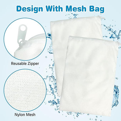 250 g/0.55 lb Aquarium Filter Media Filtration Resin with Mesh Bag Removes Driftwood for Freshwater and Saltwater Small Fish Tank (2 Pack)