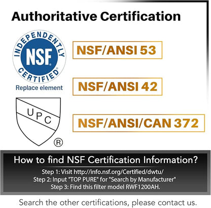 ICEPURE PLUS 9690 NSF/ANSI 53 NSF/ANSI 42 Certified Compatible with LG LT700P and LT120F, 46-9690, ADQ36006101, ADQ36006102, LFXC24726S, RWF1200A Refrigerator Water Filter and Air Filter 2 Combo