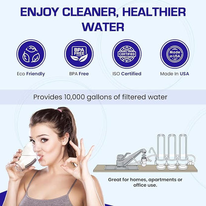 Crystal Quest Double Plus Fluoride Countertop Water Filter System