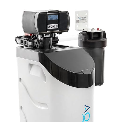 Aquasure Harmony Lite All-in-One 34,000 Grains Whole House Water Softener with Pleated Sediment Pre-Filter System | Reduces Hardness and Improves Water Quality | for 1-3 bathrooms
