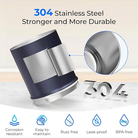 Waterdrop TK-AP Gravity Water Filter System, NSF/ANSI 42&372 Standard, Blue | Reduces Lead and Chlorine, Stainless Steel Water System with 2 Carbon Filters for Home, Emergencies, 2.25G