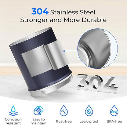 Waterdrop TK-AP Gravity Water Filter System, NSF/ANSI 42&372 Standard, Blue | Reduces Lead and Chlorine, Stainless Steel Water System with 2 Carbon Filters for Home, Emergencies, 2.25G