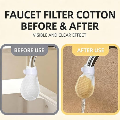 110PCS Faucet Filter for Renters & Homeowners– Anti-Splash Water Purifier | for Cleaner Cooking, Drinking & Washing