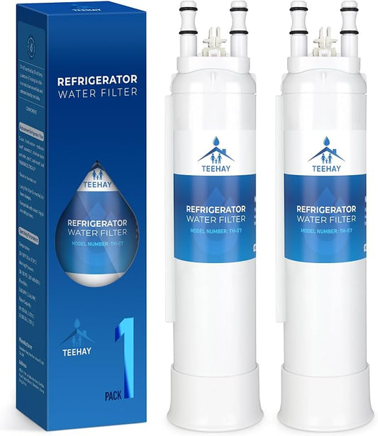 TEEHAY PWF-1 FPPWFU01 Frigidaire Water Filter, Compatible with Frigidaire FRSS2623AS, GRFS2853AF, GRSS2652AF, FRFS2823AD, FRFS2823AS, FRFS282LAF, FRSS2623AB, GRFC2353AF, FPRU19F8WF, 2 Pack