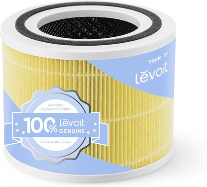 LEVOIT Core 300-P Replacement Filter Air Purifier Pet Allergy, Genuine Core300S-P Filters, Supports HEPA Sleep Mode, High-Efficiency Activated Carbon, Core 300-RF-PA, Yellow, 1 Pack