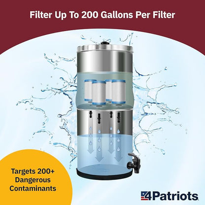 Patriot Pure Nanomesh™ Water Filter For 200+ Contaminants, Good for up to 800 gallons (10-Pack)